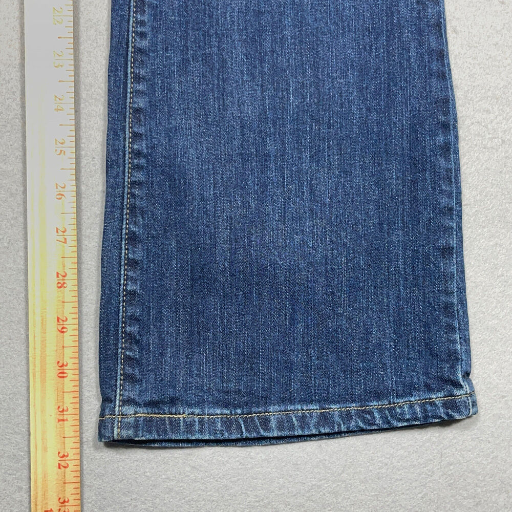 Levis 515 Bootcut Jeans Women Size 6 Blue Mid Rise Dark Wash Denim Casual Y2K - Picture 3 of 12